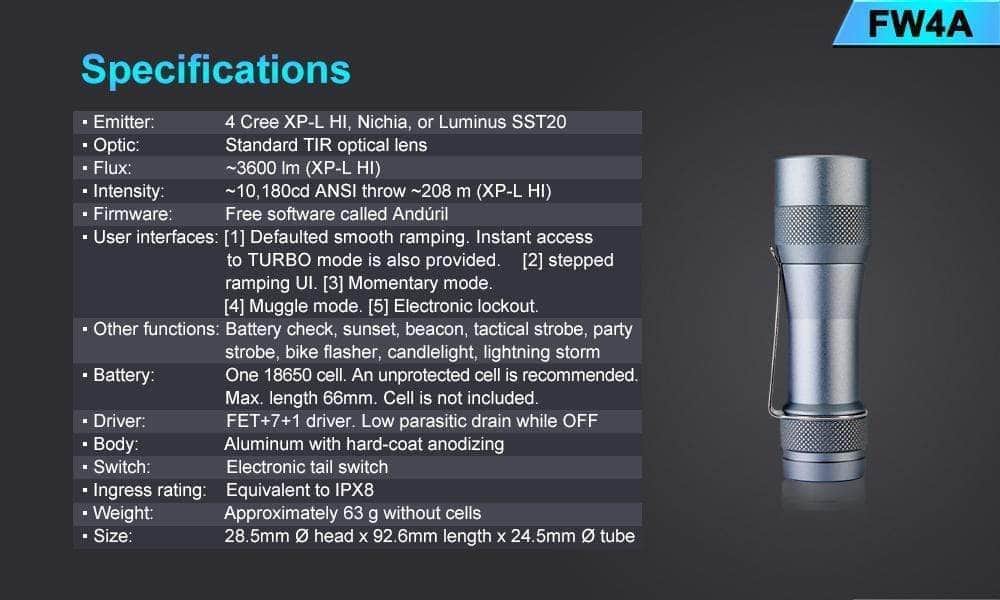 Lumintop FW4A - Image 18